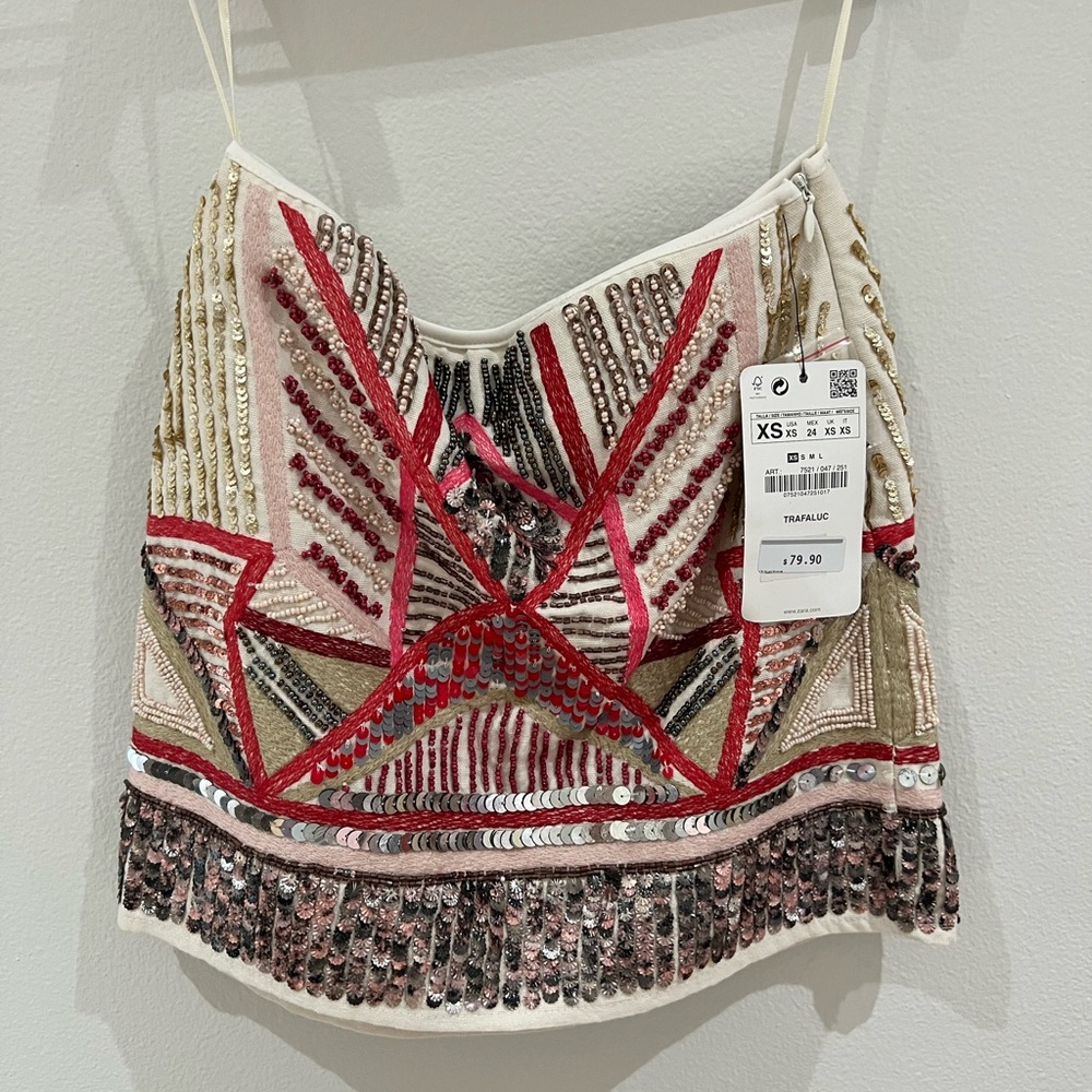 *SOLD*NWT Zara beaded skirt